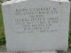 Grave of Cecelia Lasbury (nee Justice Chase)