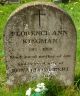 Grave of Florence Ann Kingman (nee Mealing)
