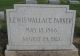 Grave of Lewis Wallace Parker