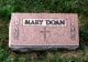 Grave of Mary McFetridge (nee Beide)
