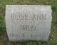 Grave of Rose Ann Wild (nee Latchem)