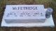 Grave of Anna McFetridge (nee Ray)