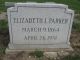 Grave of Elizabeth Parker (nee Lasbury)