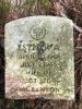 Original headstone of Esther Annie Banyon
