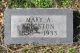 Grave of Mary Ann Kingston (nee Redman)