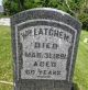 Grave of William Latchem