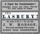 Cigar Advert for The Lasbury