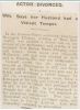 Newspaper report on the divorce of Noel Fleming and Constance Johnston